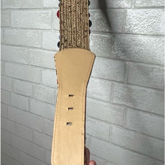 Unique Multicolored Button Belt with Women Back Stretchy (35” total length) OOAC - Picture 5 of 12